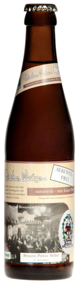 Produktbild von Brauerei Pinkus Müller - Pinkus Weizen Alkoholfrei