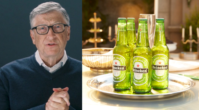 Bill Gates and Heineken
