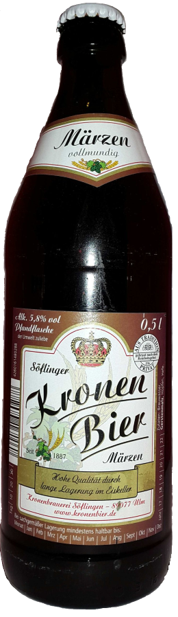Produktbild von Kronenbrauerei Russ - Söflinger Kronen Bier Märzen 
