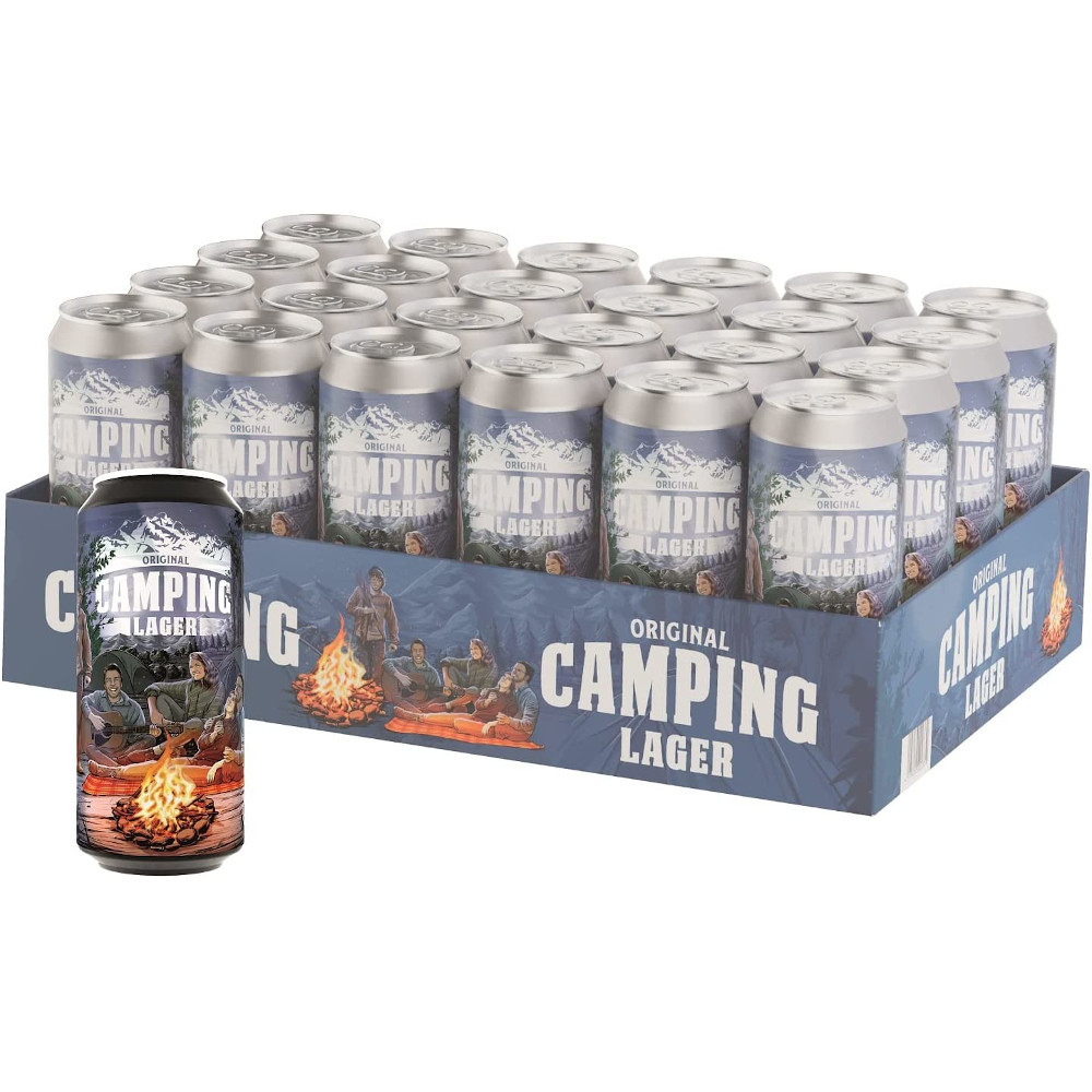 Camping Lager Hell - Tray mit 24 Dosen