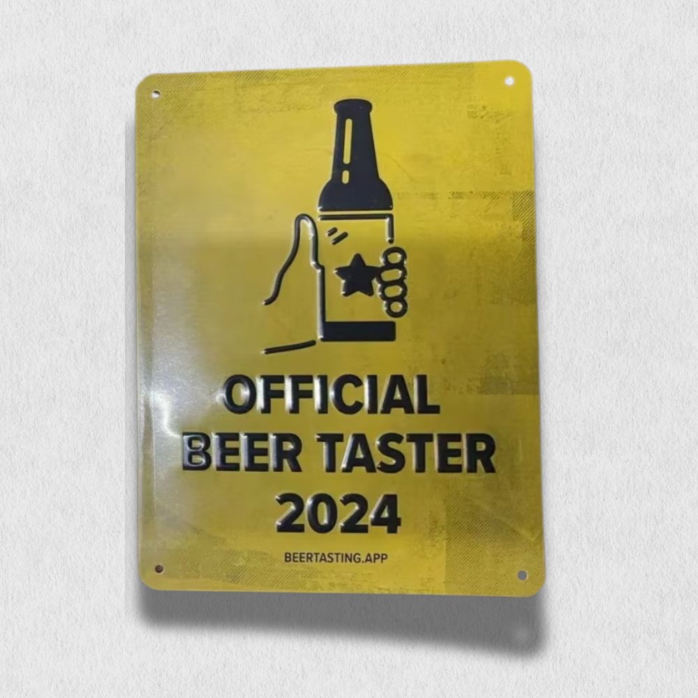 Official BeerTaster 2024-Metallschild 