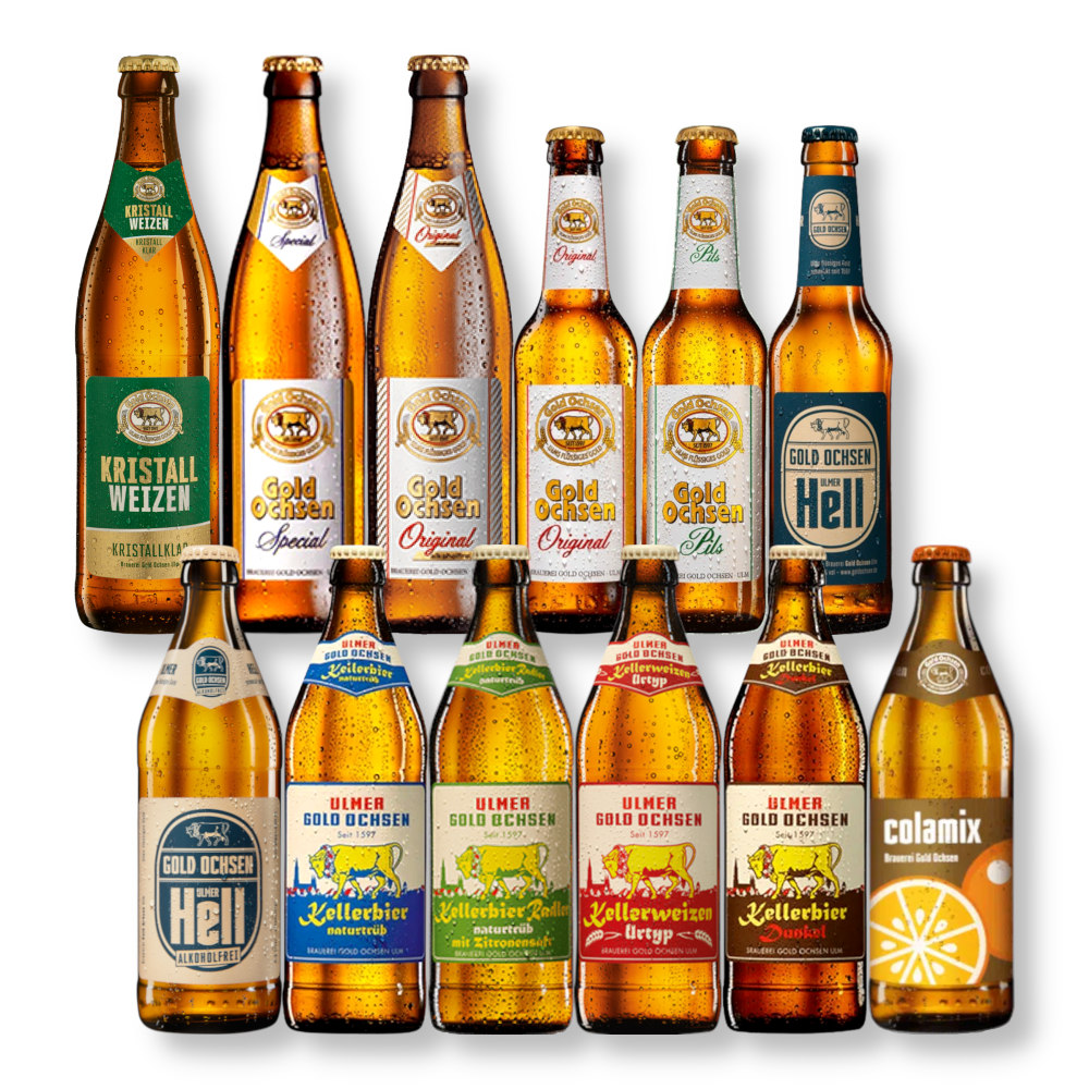 Gold Ochsen Ulm Bier Probierset - Monatspaket 07