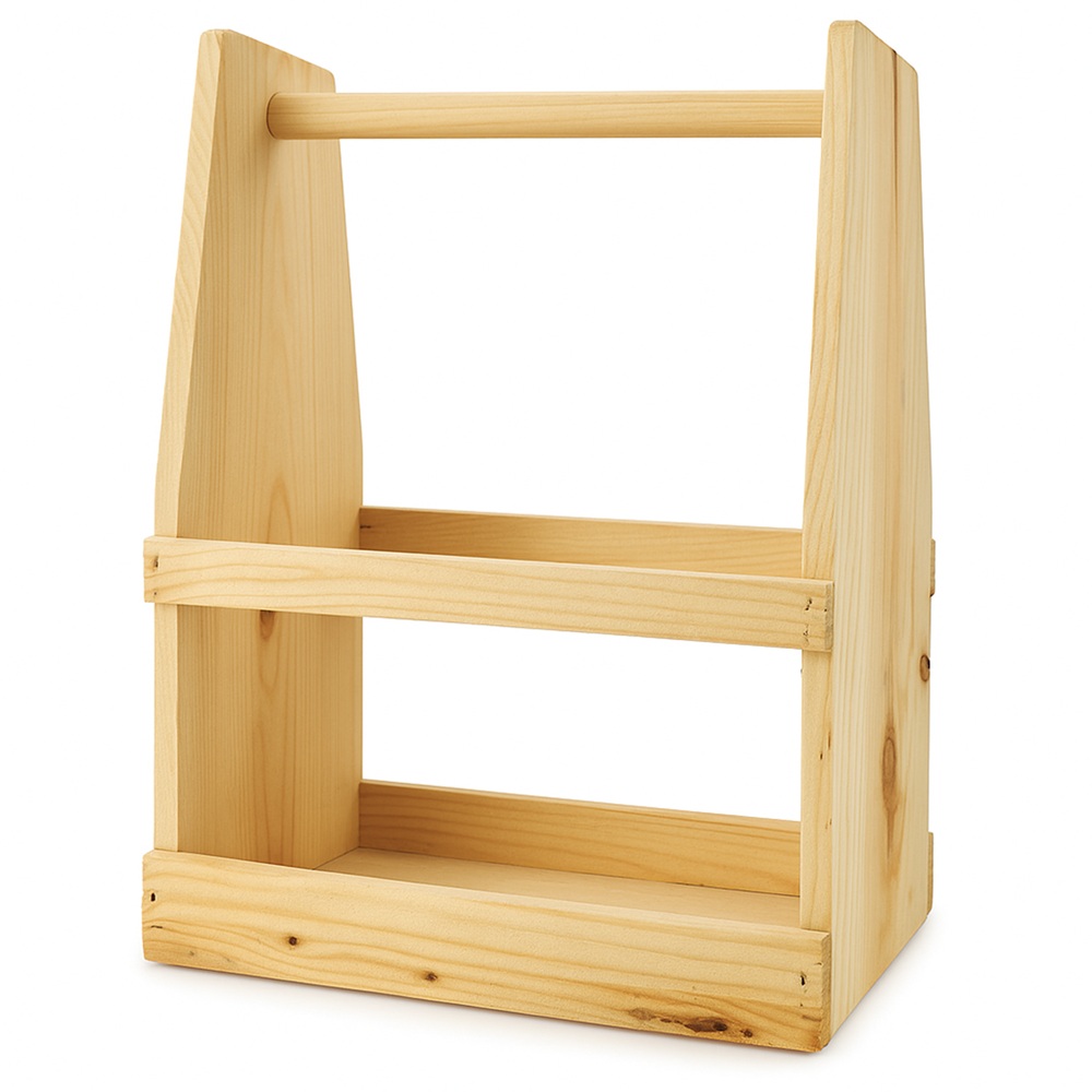 Holz-Tragerl 6x 0,5L Bügelflaschen