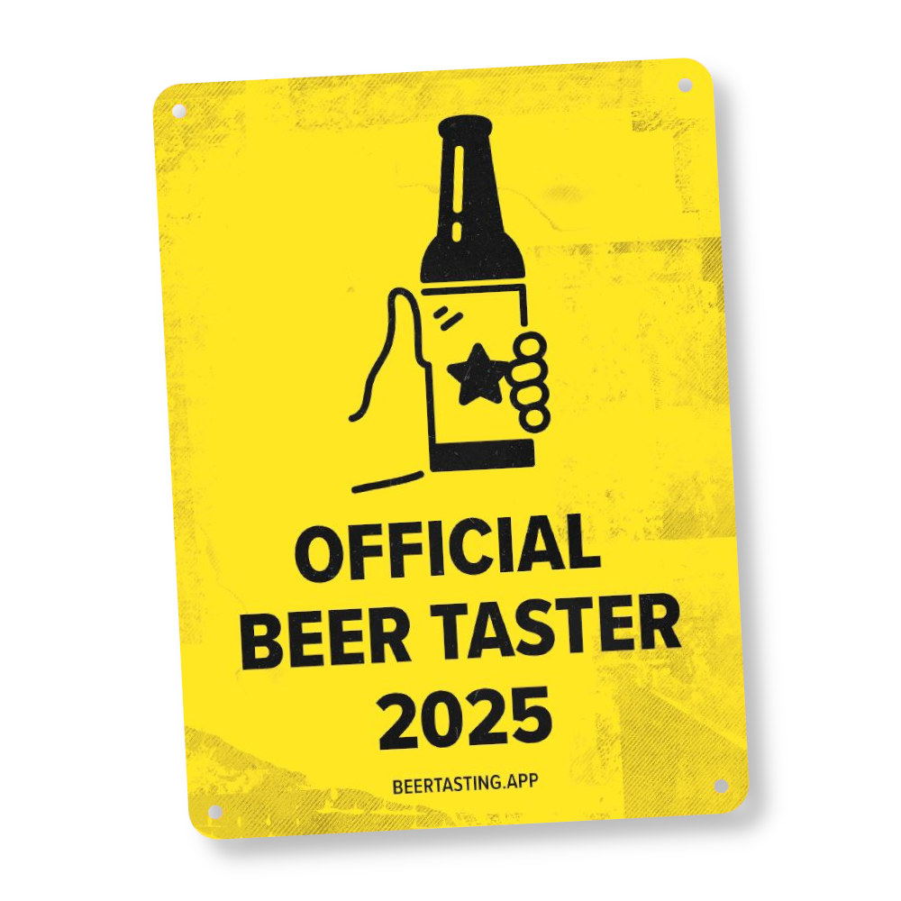Official BeerTaster 2025 Metallschild