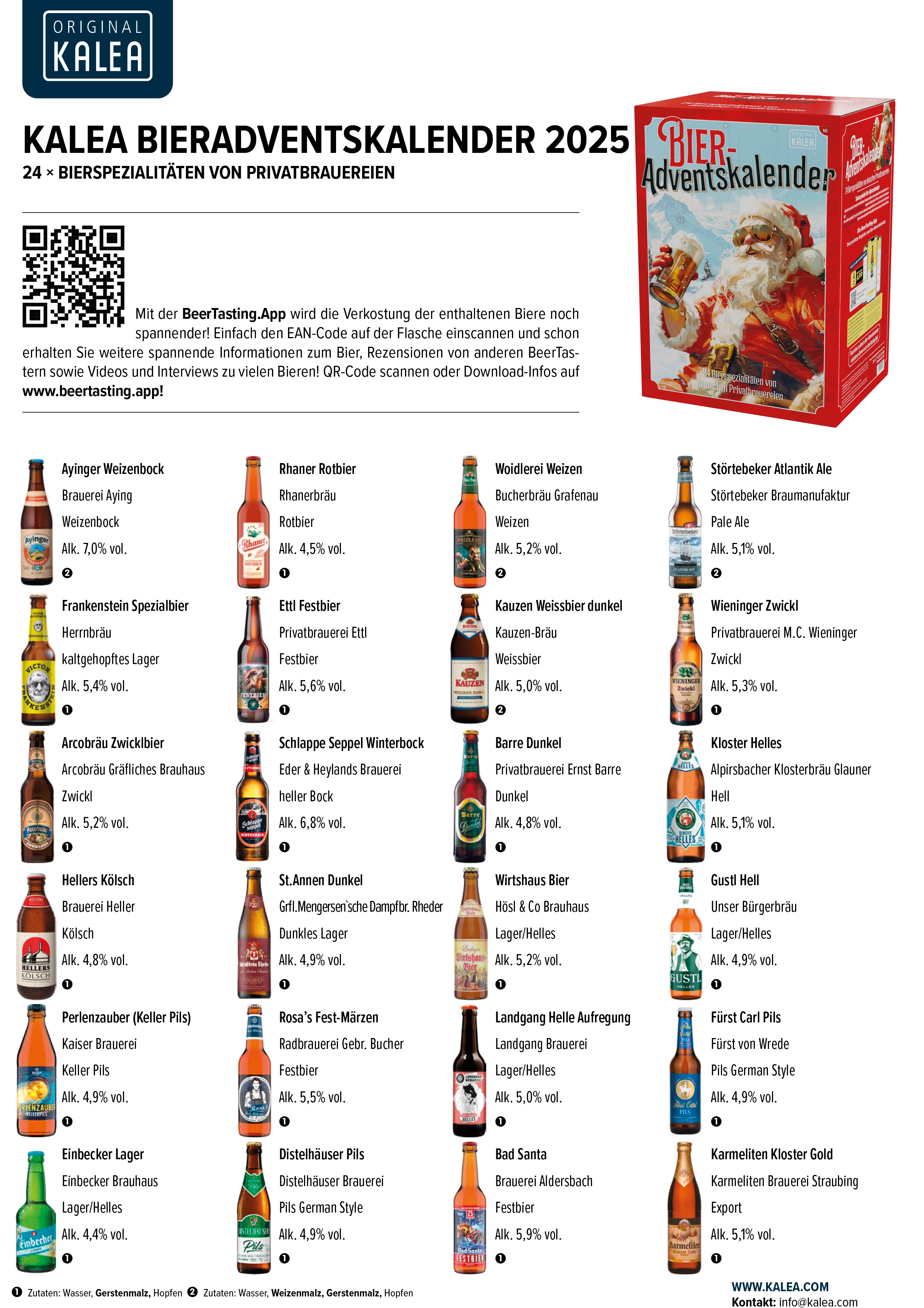 Bieradventskalender Edition Hoppy Santa 2025