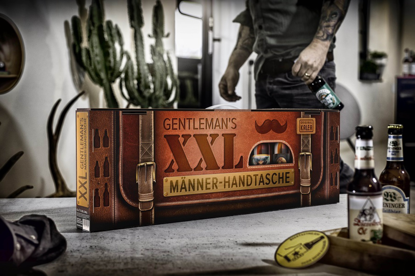 KALEA Männerhandtasche XXL - Lederoptik