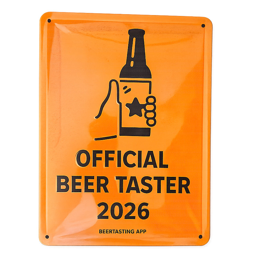 Official BeerTaster 2026 Metallschild