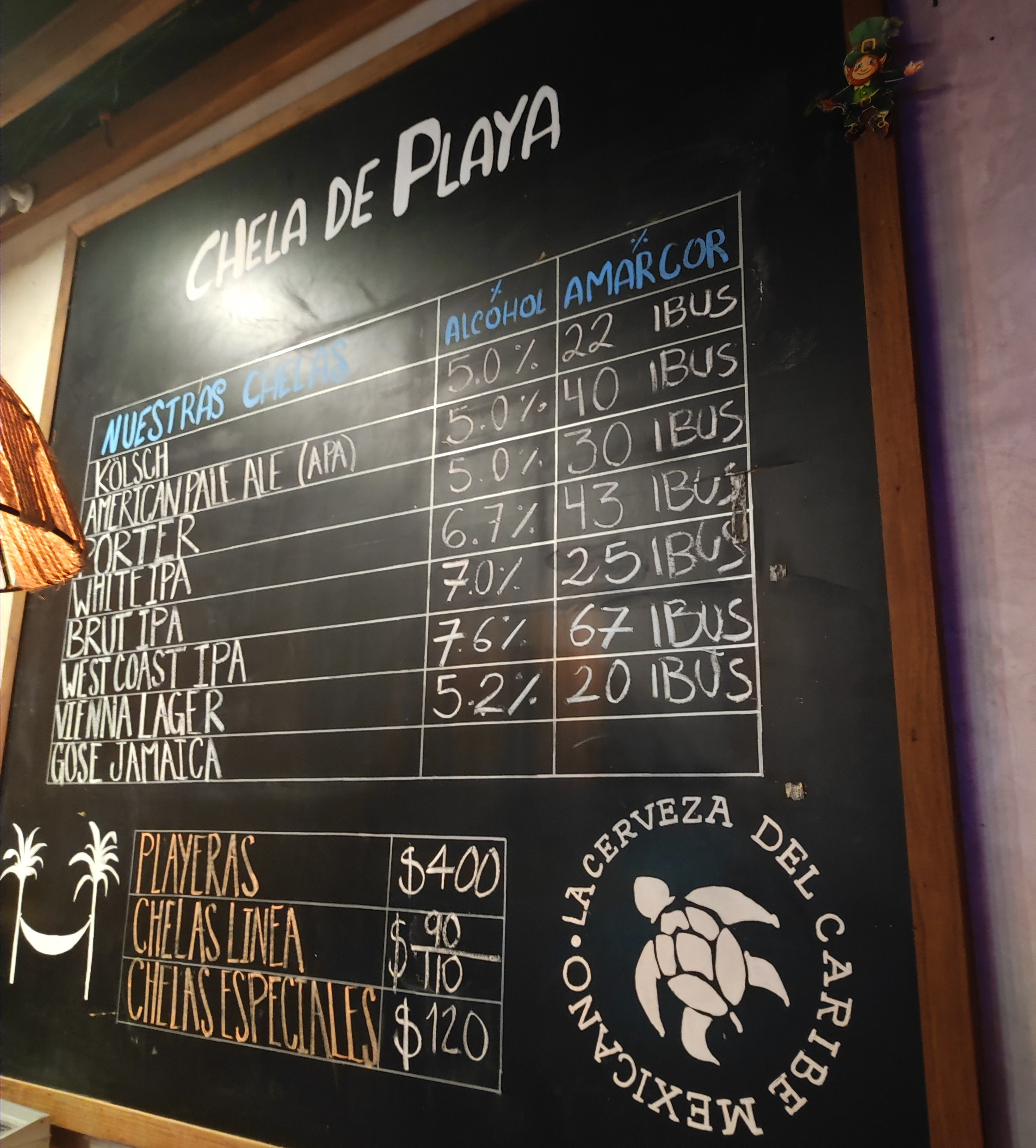 Chela de Playa brewery from Mexico