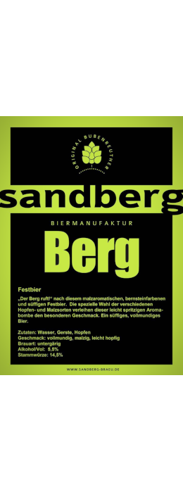 Produktbild von Bubenreuther Sandberg Berg