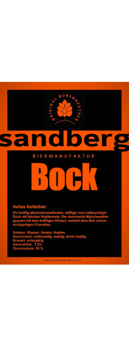 Produktbild von Bubenreuther Sandberg Bock