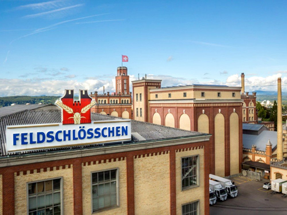 Feldschlösschen Rheinfelden brewery from Switzerland