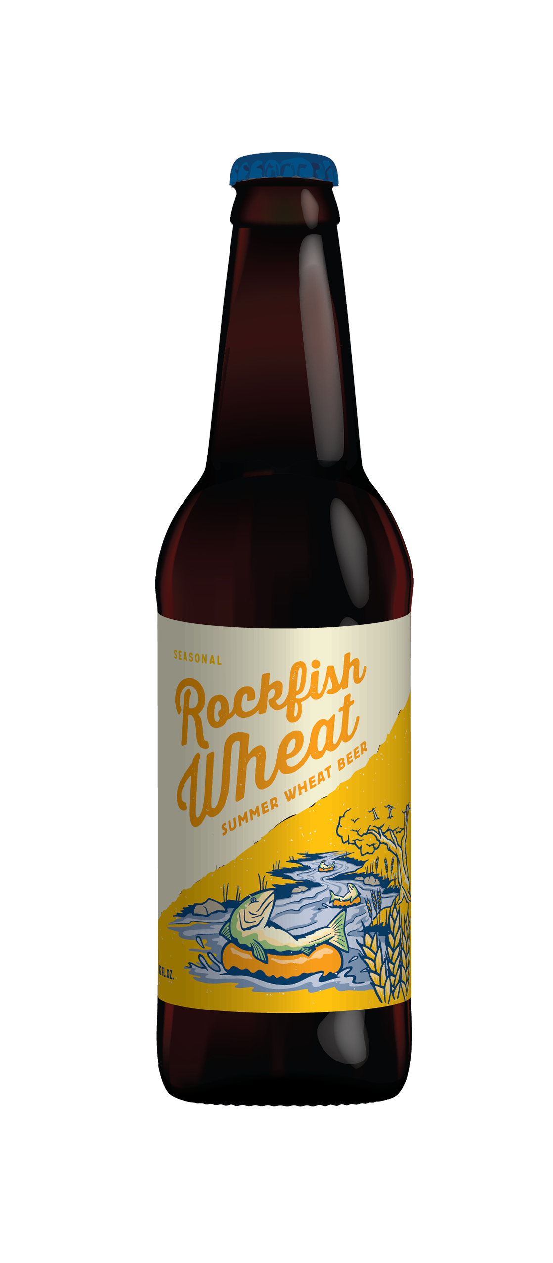 Produktbild von Blue Mountain Barrel House and Organic Brewery - Rockfish Wheat 