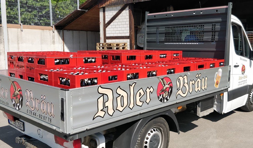 Adler-Bräu Wiernsheim brewery from Germany