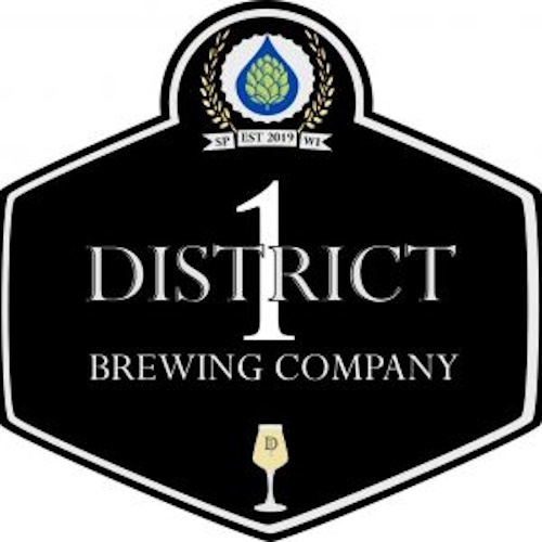 Logo of District 1 Brewing Co brewery